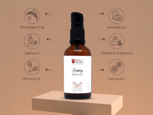 Body Oil – Deep Moisturizer ( Jojoba & Geranium)- 50 ml