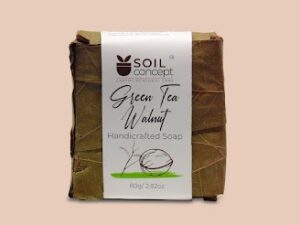 Green Tea Walnut Handcrafted Soap