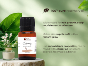 Rosemary Essential Oil: Skin & Hair Care | Aromatherapy & Flavor ( Concentrated & Therapeutic)