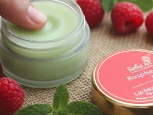 Rustic art Raspberry mint lip balm